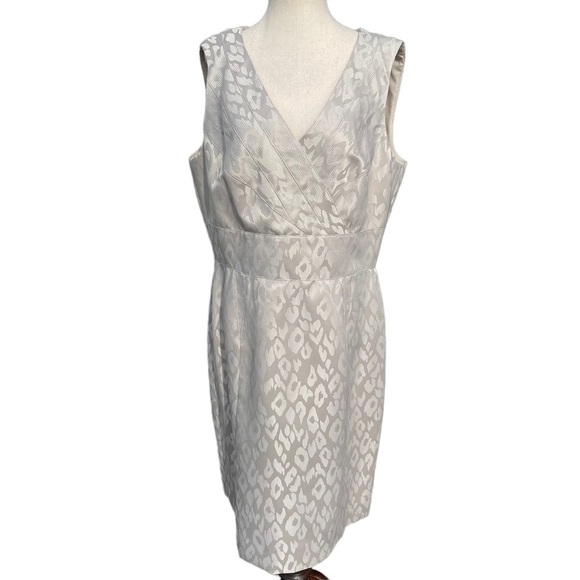 Tahari ASL Taupe/Beige Dress - Picture 1 of 10